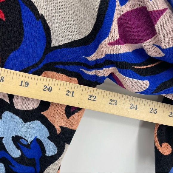 Chico’s Cardigan Sweater Womens floral Pattern mid length kimono Jacket 1 US M - Picture 7 of 8